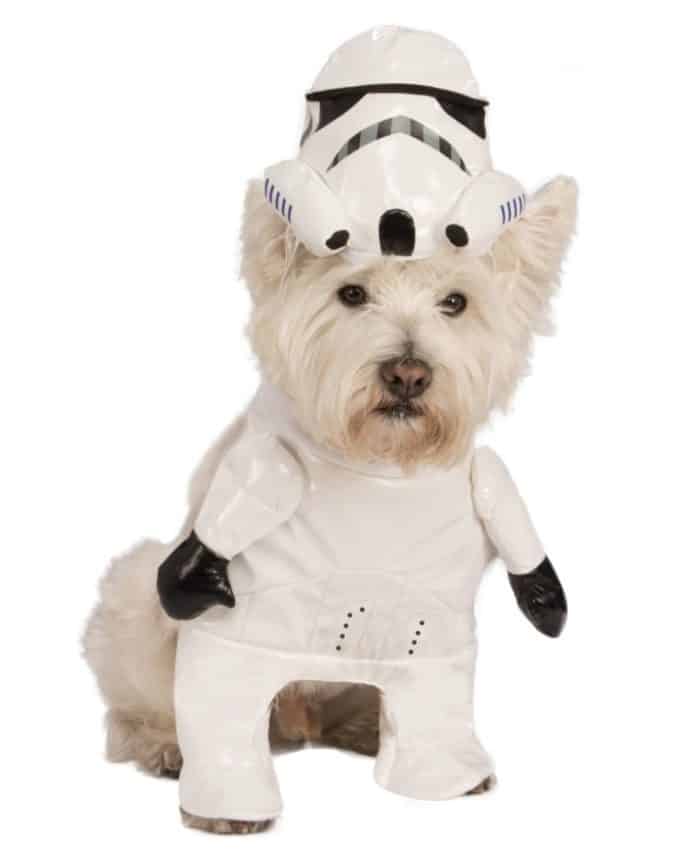 star wars dog costume stormtrooper