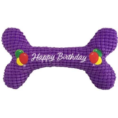 Happy Birthday Bone Dog Toy