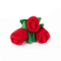 Red Roses Flower Bouquet Dog Toy