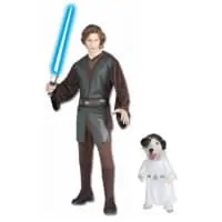 Anakin Skywalker and Princess Leia Star Wars Matching Human and Dog Costume