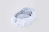 Luxury Dog Bed Crib (sterling)