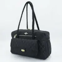 Luxury Porsha Dog Carrier (black)